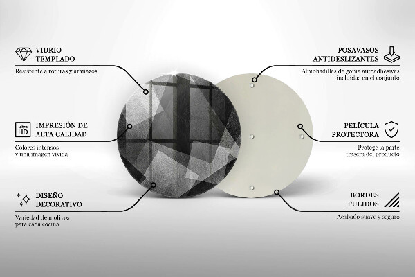 Cutting board Geometric abstraction