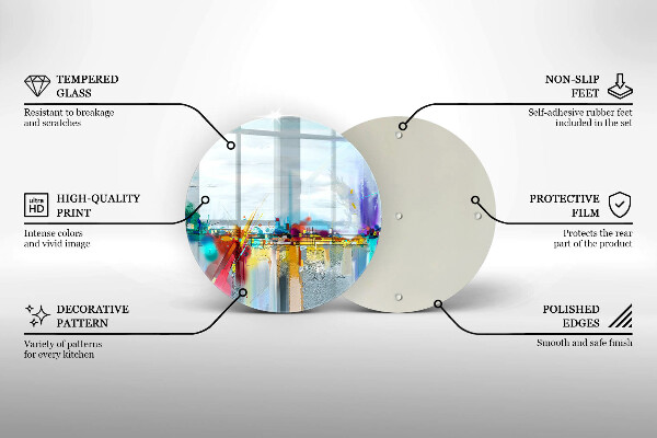 Cutting board Painted abstraction