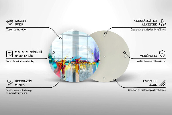 Cutting board Painted abstraction