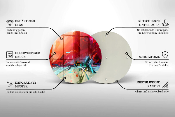 Cutting board Painted abstraction