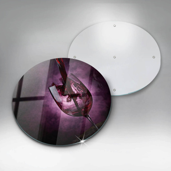 Glass worktop protector A glass of wine