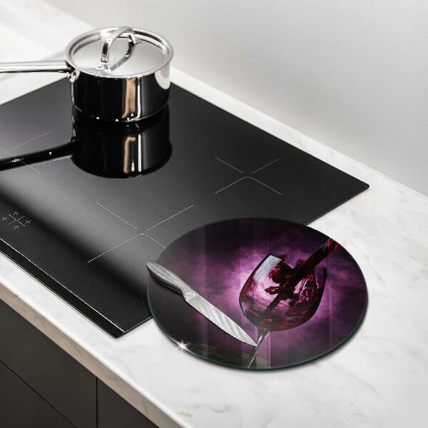 Glass worktop protector A glass of wine