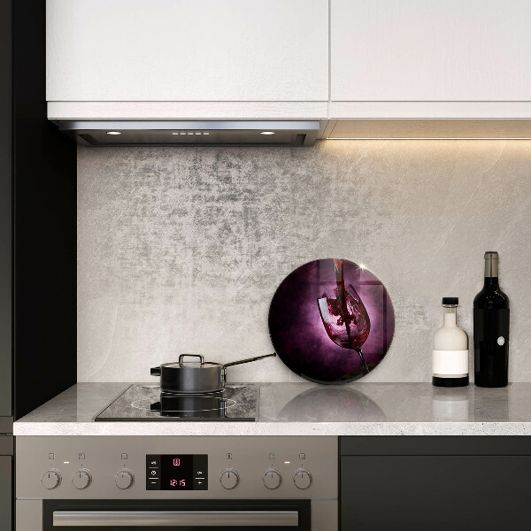 Glass worktop protector A glass of wine