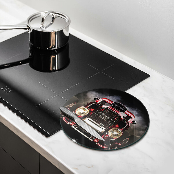 Glass worktop protector Old car