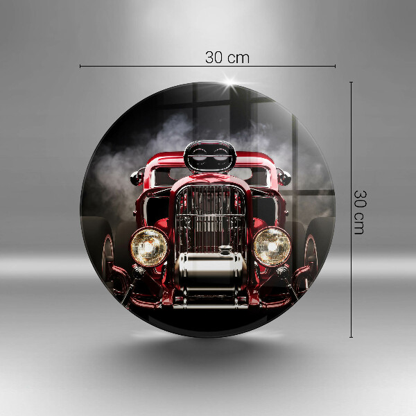 Glass worktop protector Old car