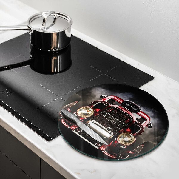 Glass worktop protector Old car