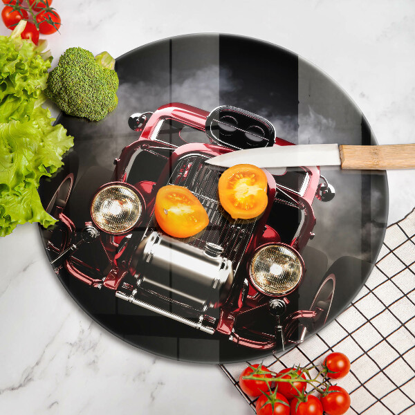 Glass worktop protector Old car