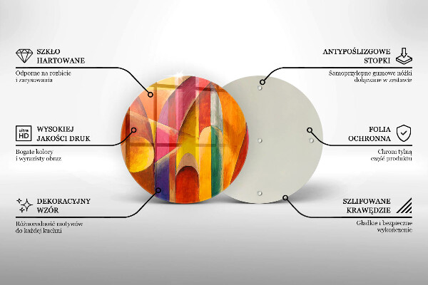 Glass worktop protector Colorful abstraction