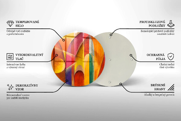 Glass worktop protector Colorful abstraction