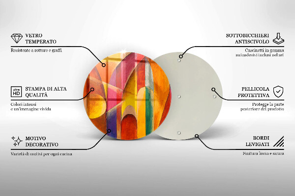 Glass worktop protector Colorful abstraction