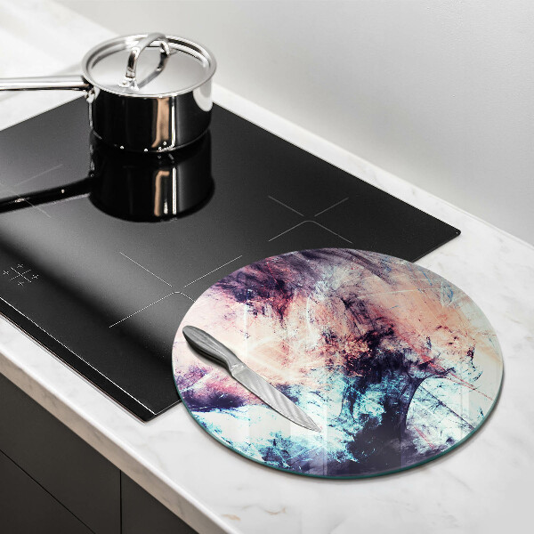 Chopping board glass Painted abstraction