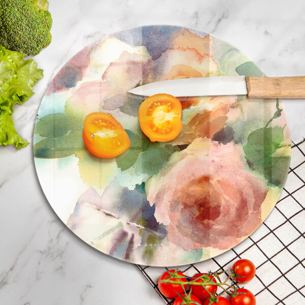 Kitchen worktop protector Painted flowers