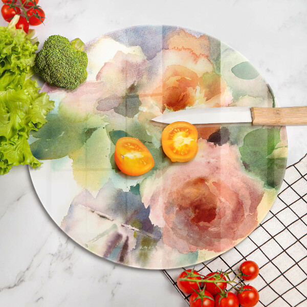 Kitchen worktop protector Painted flowers