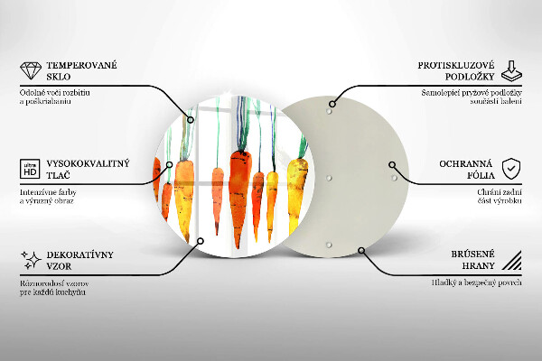 Kitchen worktop protector Carrot illustration