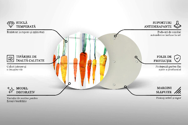 Kitchen worktop protector Carrot illustration