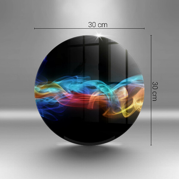 Glass worktop saver Colorful smoke