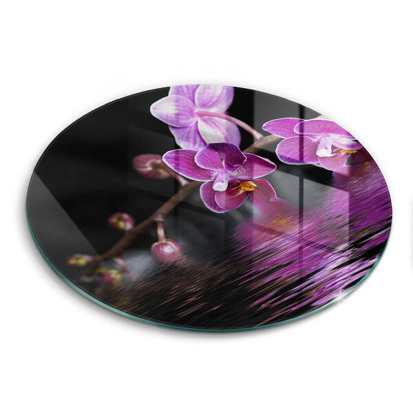 Glass worktop saver Orchid Water Zen