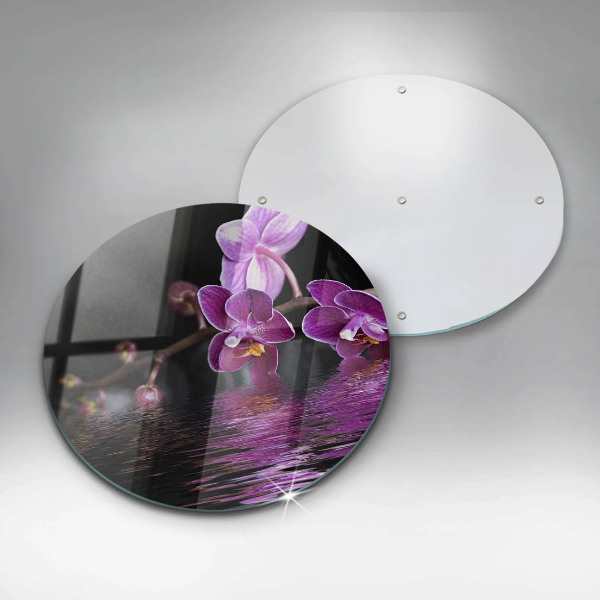 Glass worktop saver Orchid Water Zen