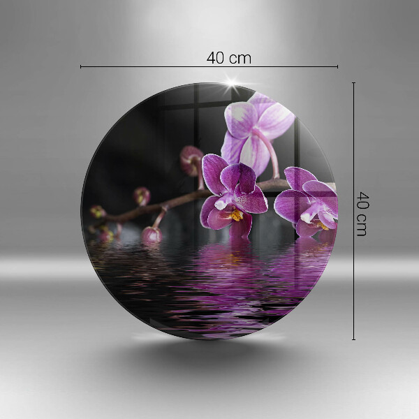 Glass worktop saver Orchid Water Zen