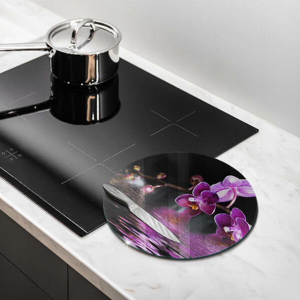 Glass worktop saver Orchid Water Zen