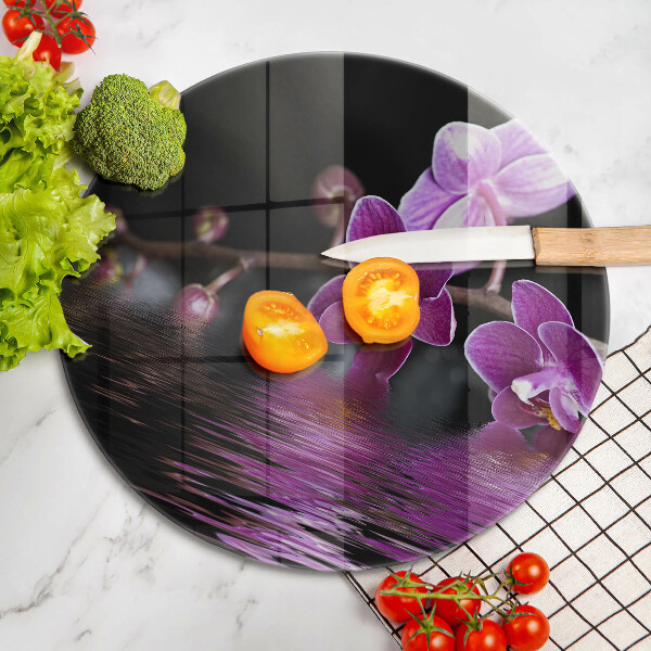 Glass worktop saver Orchid Water Zen