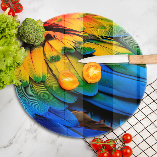 Kitchen worktop protector Colorful parrots