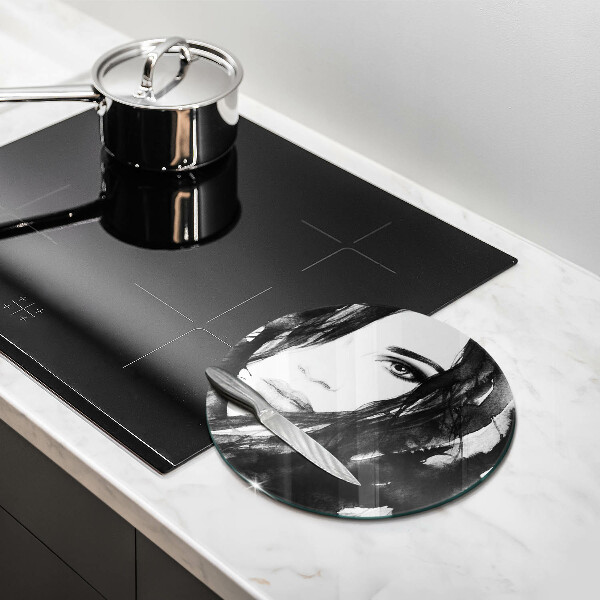 Kitchen worktop protector Woman's face