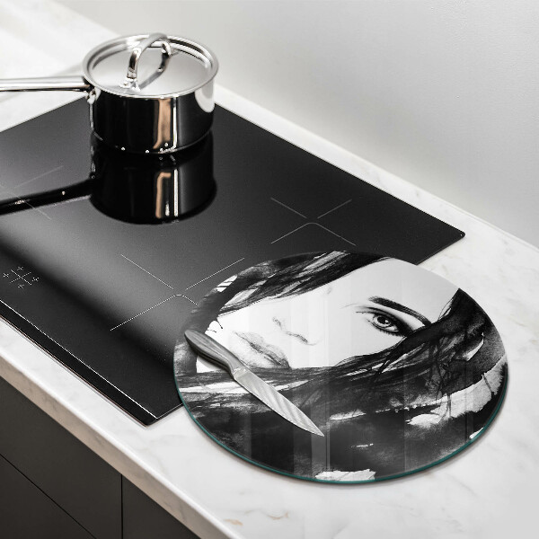 Kitchen worktop protector Woman's face