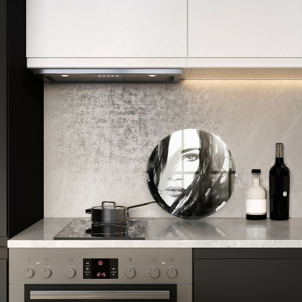 Kitchen worktop protector Woman's face