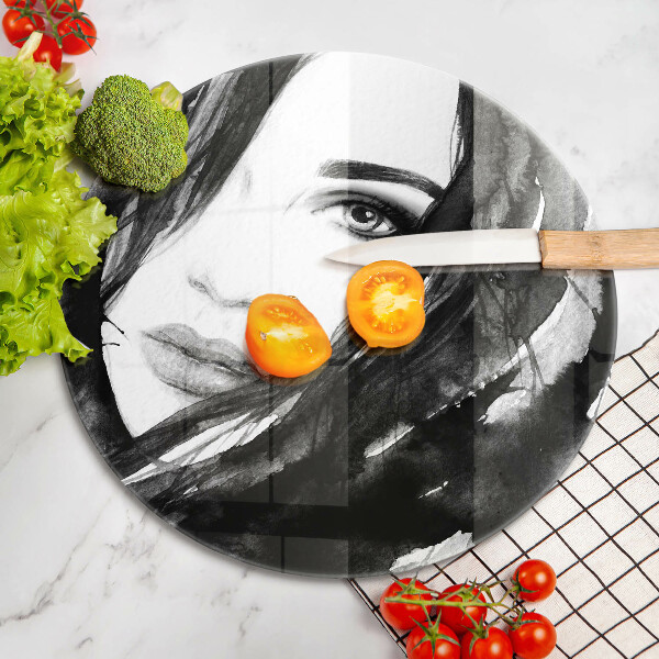 Kitchen worktop protector Woman's face