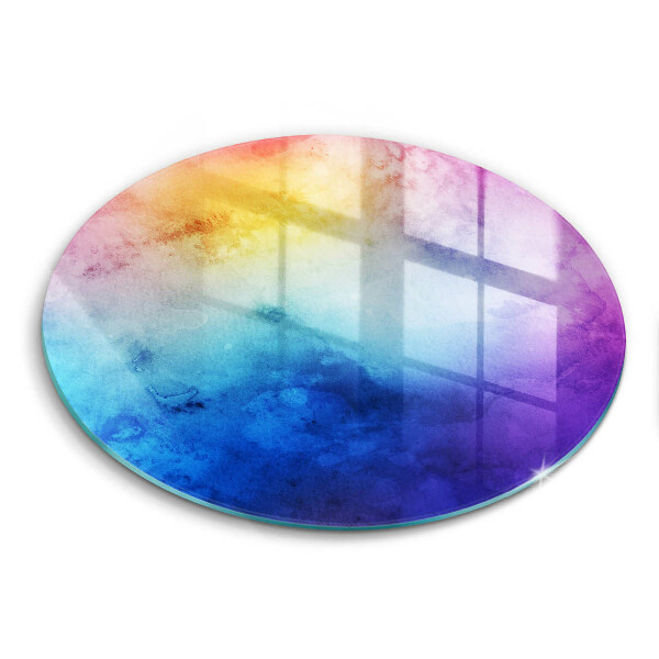 Kitchen worktop protector Rainbow watercolor spots