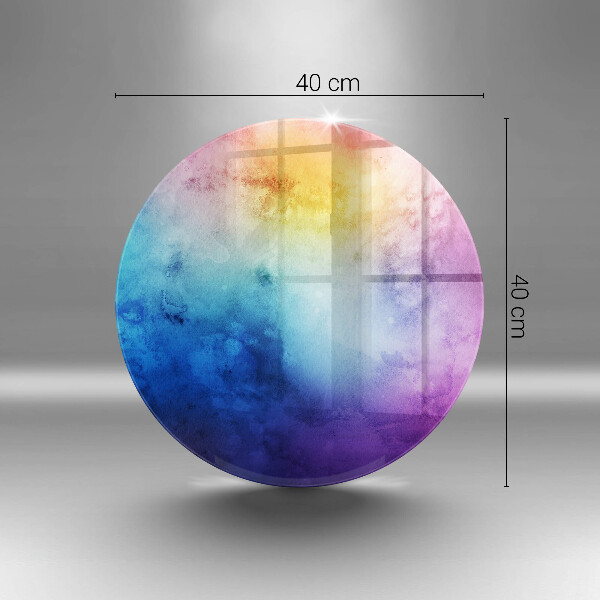 Kitchen worktop protector Rainbow watercolor spots