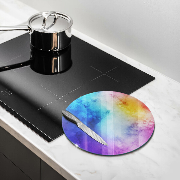 Kitchen worktop protector Rainbow watercolor spots