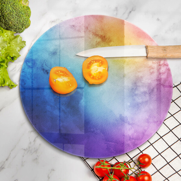 Kitchen worktop protector Rainbow watercolor spots