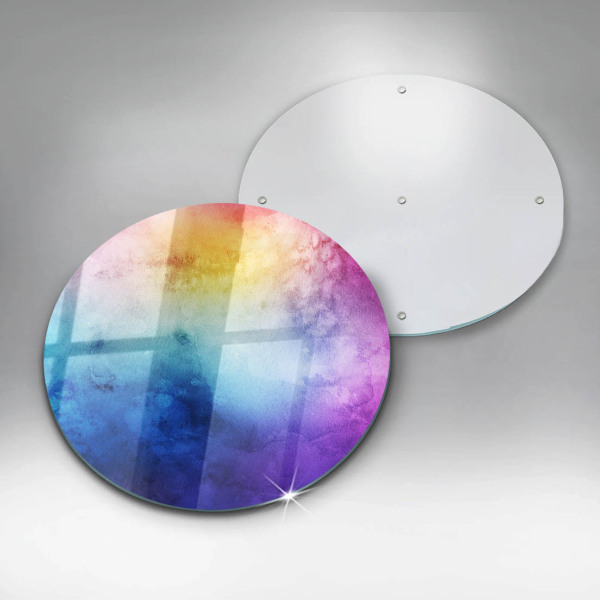 Kitchen worktop protector Rainbow watercolor spots