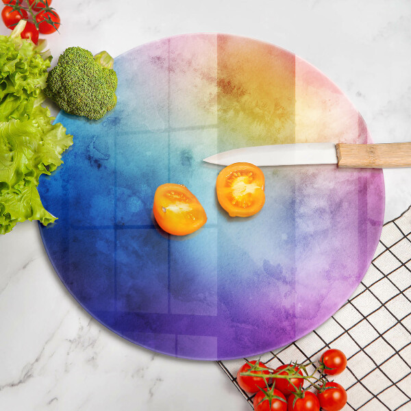 Kitchen worktop protector Rainbow watercolor spots