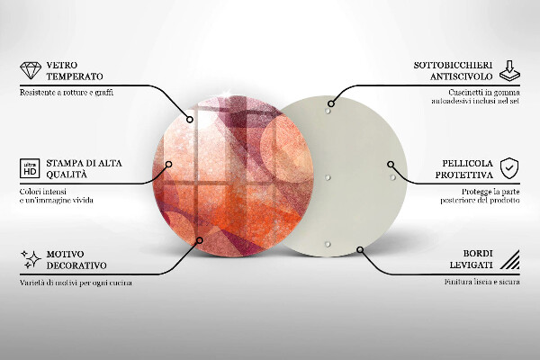 Kitchen worktop protector Abstract art