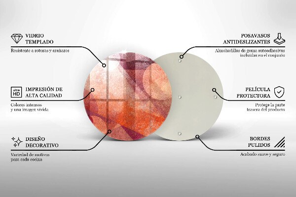 Kitchen worktop protector Abstract art