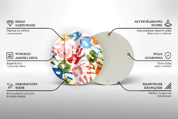 Kitchen worktop protector Traces of children's hands