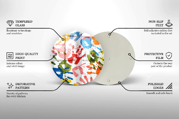 Kitchen worktop protector Traces of children's hands