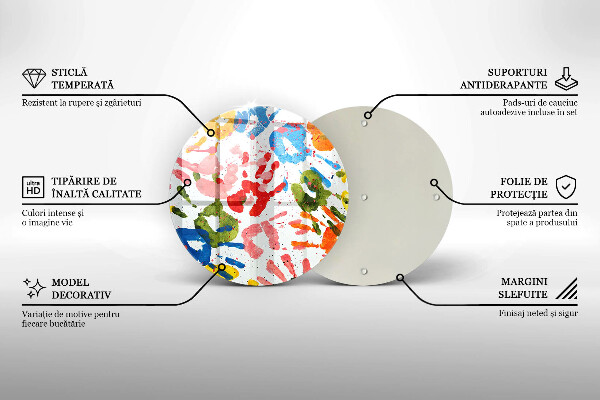 Kitchen worktop protector Traces of children's hands