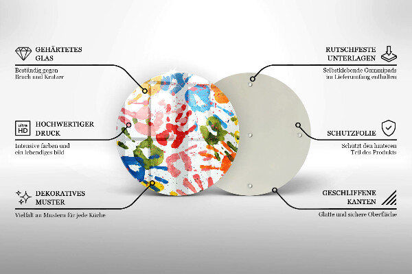 Kitchen worktop protector Traces of children's hands