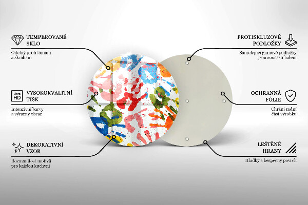 Kitchen worktop protector Traces of children's hands