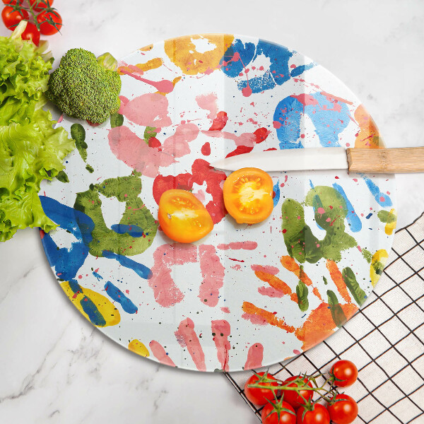 Kitchen worktop protector Traces of children's hands