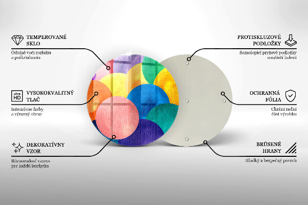 Kitchen worktop protector Colorful wheels