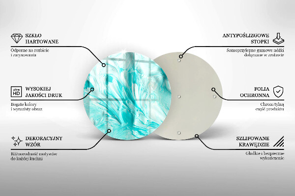 Chopping board glass Paints abstraction