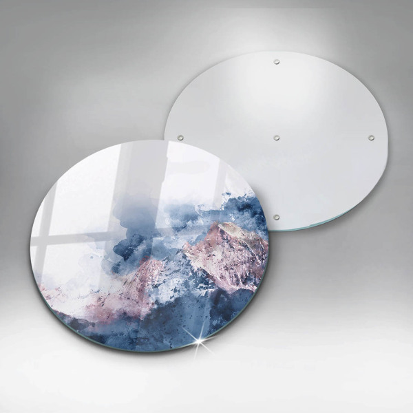 Chopping board Abstraction painted mountains