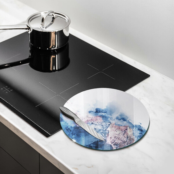 Chopping board Abstraction painted mountains