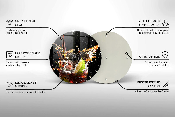 Glass worktop saver Ice drink