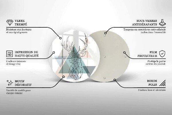 Cutting board Abstract deer